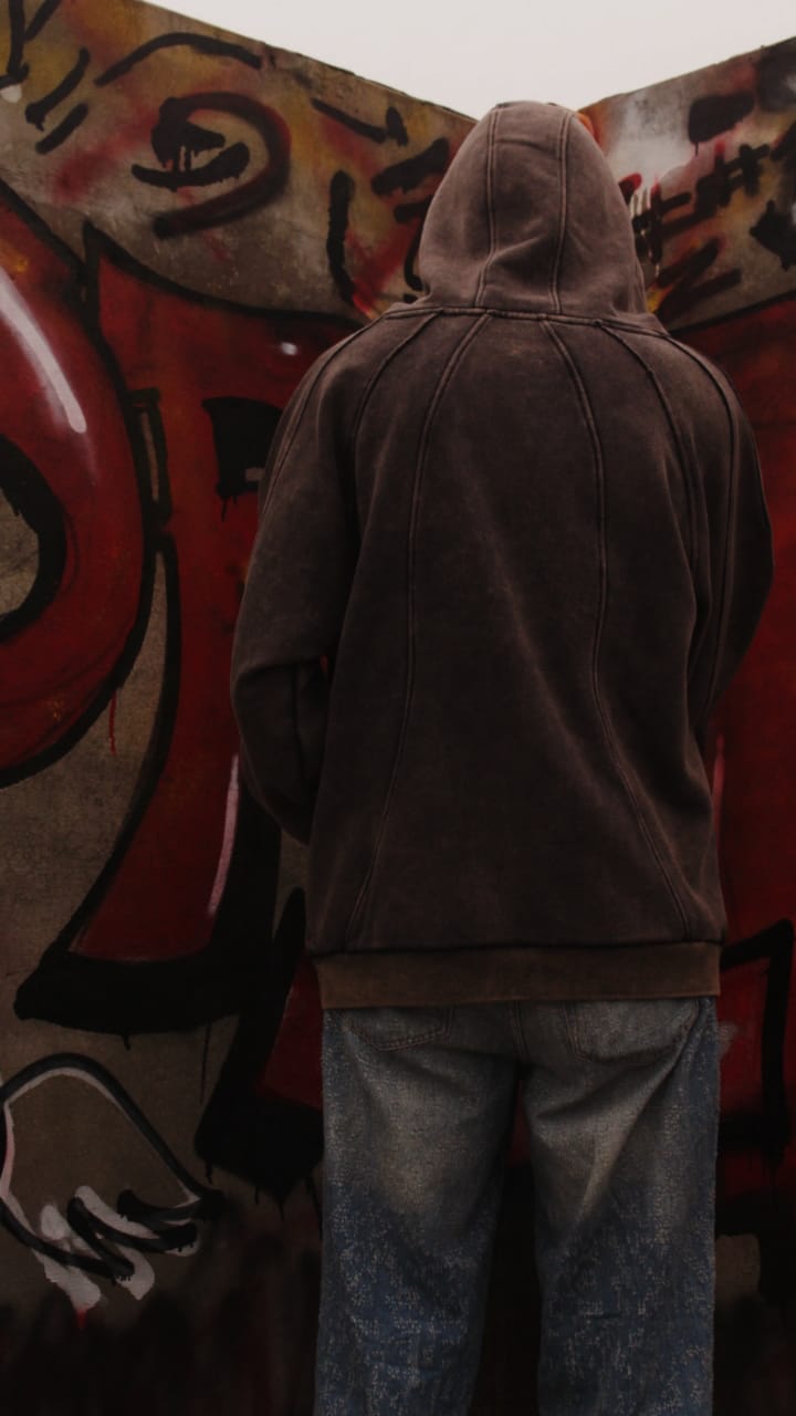 Midnight Wash Hoodie – Black