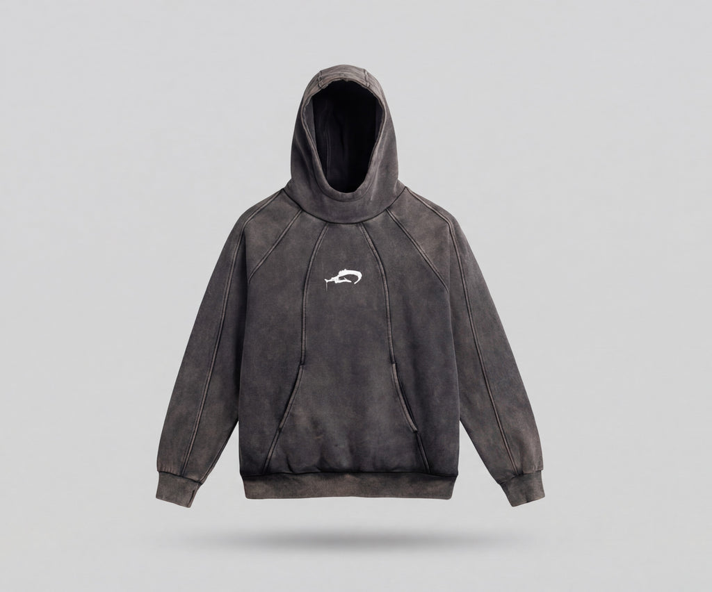 Midnight Wash Hoodie – Black